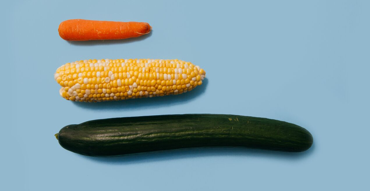 the degree of penis enlargement in the example of vegetables