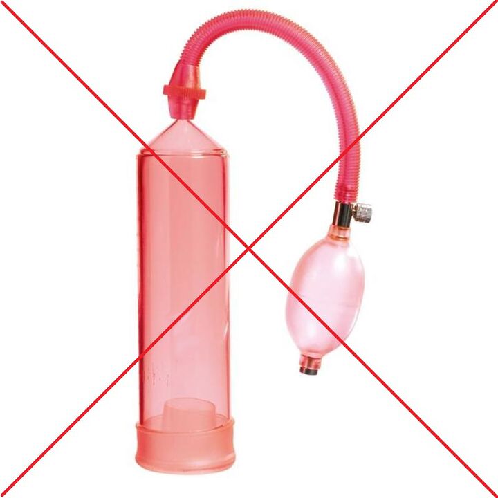 Contraindications for the use of a vacuum pump